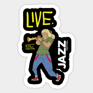 Live Jazz Sticker